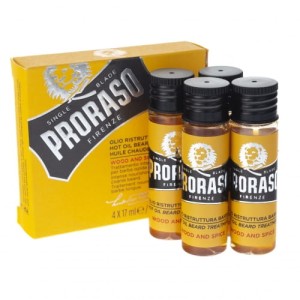 Proraso Beard Hot Oil Wood and Spice 4x17ml 